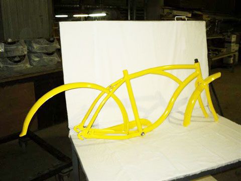 фото порошковая покраска деталей велосипеда