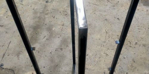 фото каркас торгового стеллажа для посуды «этажерка»