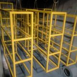 Порошковая покраска. Каркас торгового стеллажа для кухонного острова фото 1